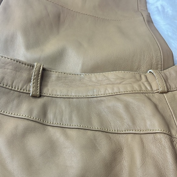 ST. JOHN COUTURE by Marie Gray 100% LEATHER COUTURE PANTS - Picture 5 of 16